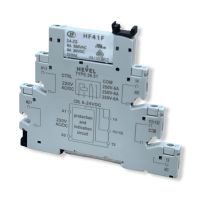 Реле промежуточное HF41F 6A 24V DC с розеткой