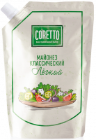 Майонез классический ЛЁГКИЙ "CORETTO" 30% 200гр.