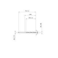 Сверло по металлу Ø4,1 мм, "GUHRING", ц/х, HSS, DIN338, обр. паром, Артикул №:8902