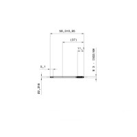 Метчик машинный М3, "GUHRING", сквозной, HSS-E, ISO2/6H, DIN376, Артикул №:5716