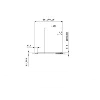 Метчик машинный М4, "GUHRING", сквозной, HSS-E, ISO2/6H, DIN376, Артикул №:5716