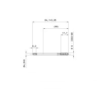 Метчик машинный М6, "GUHRING", сквозной, HSS-E, ISO2/6H, DIN376, Артикул №:5716