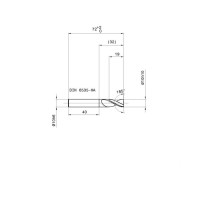 Твердосплавная шпоночная фреза Ø10,0 мм, "GUHRING", z=2, Артикул №:5730