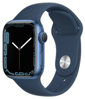 Умные часы Apple Watch Series 7 41mm Aluminium with Sport Band, синий