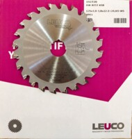 Подрезная пила LEUCO 125x3,0-3,8x22 Z=24