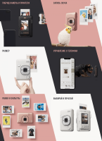 Фотокамера для моментальных снимков INSTAX mini Liplay (White)