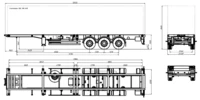 Полуприцеп контейнеровоз UzAutoTrailer - 30,5 т